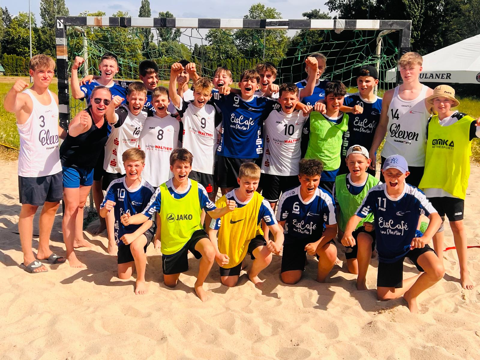 Erfolgreiche Teilnahme der C-Jugend an HHV Beach Serie in Langen