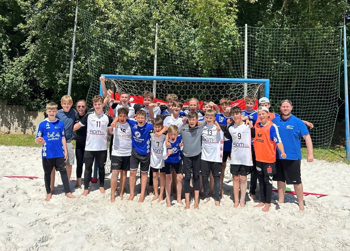 C-Jugend wird Hessenmeister Beachhandball